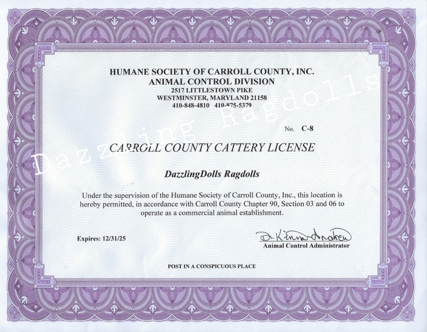 Kennel License